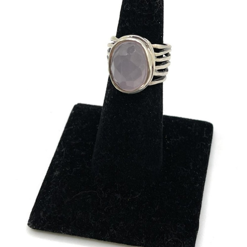 R1851 Retired Silpada Rose glass ring
